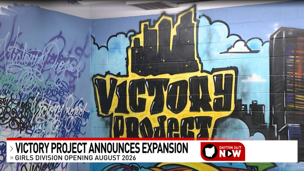 Screenshot of Dayton 24/7 Now's coverage on Victory Project's girls campus expansion