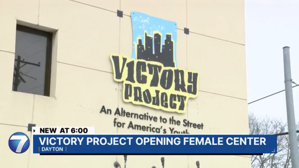 Screenshot of WHIO's coverage on Victory Project's girls campus expansion